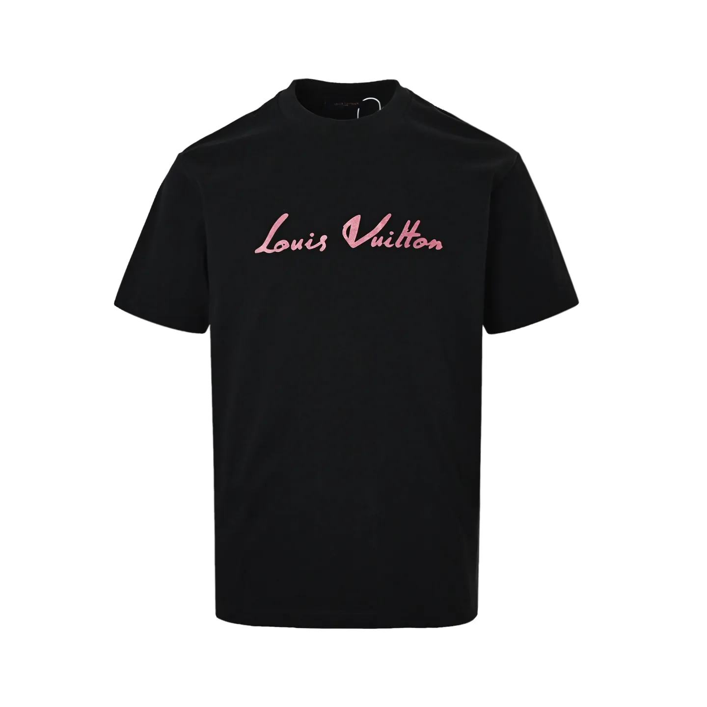 Louis Vuitton/Louis Vuitton multi-layer logo Pink letter short sleeves